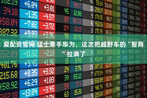 爱配资官网 猛士牵手华为，这次把越野车的“智商”拉满了